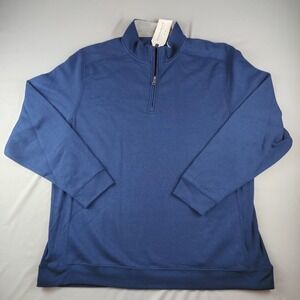 NWT Boxercraft 1/4 Zip Pullover Men's 2XL Medium Blue Long Sleeve Fall Warm